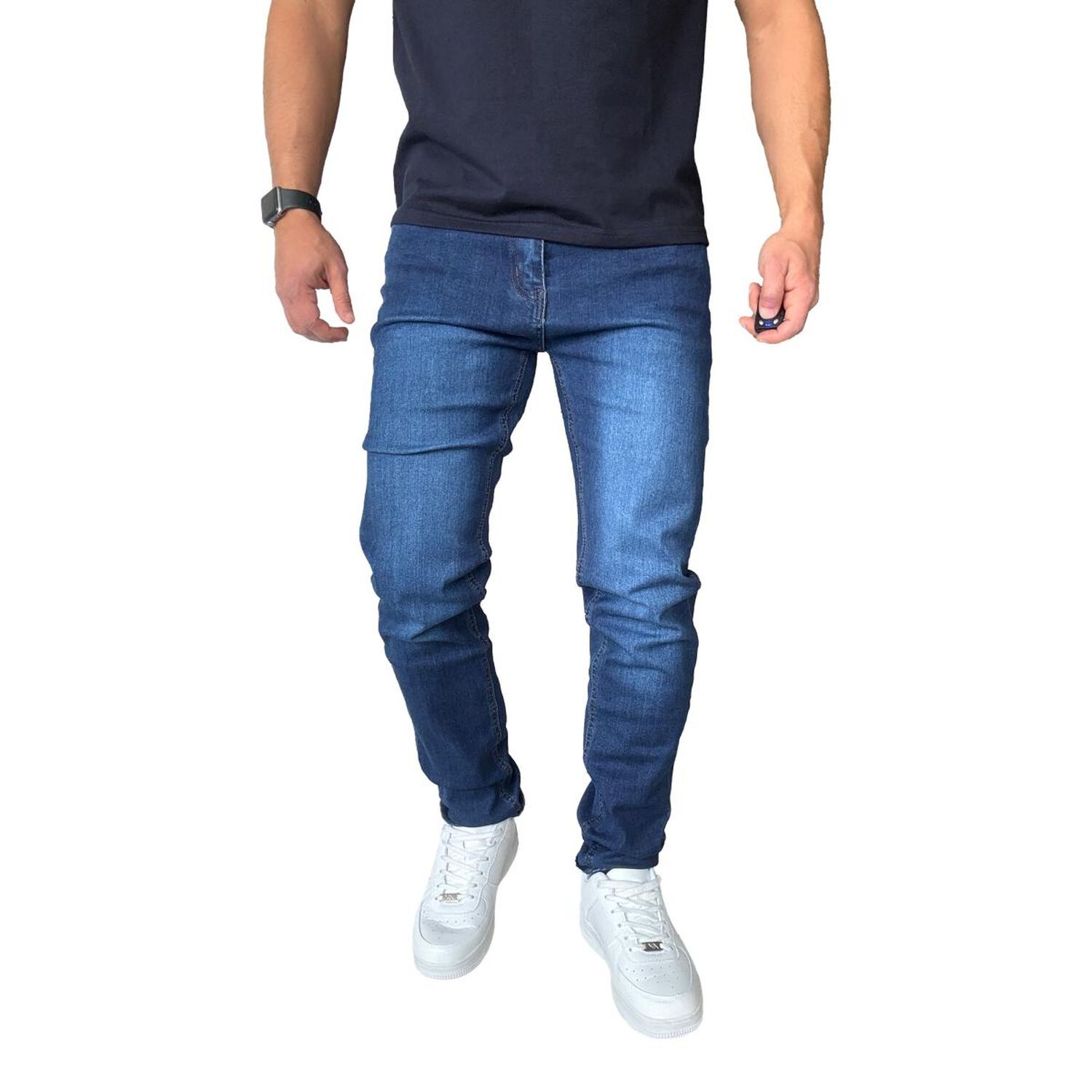 Jeans Elasticados Slim Fit Color Focalizado Semipitillos image number 9.0