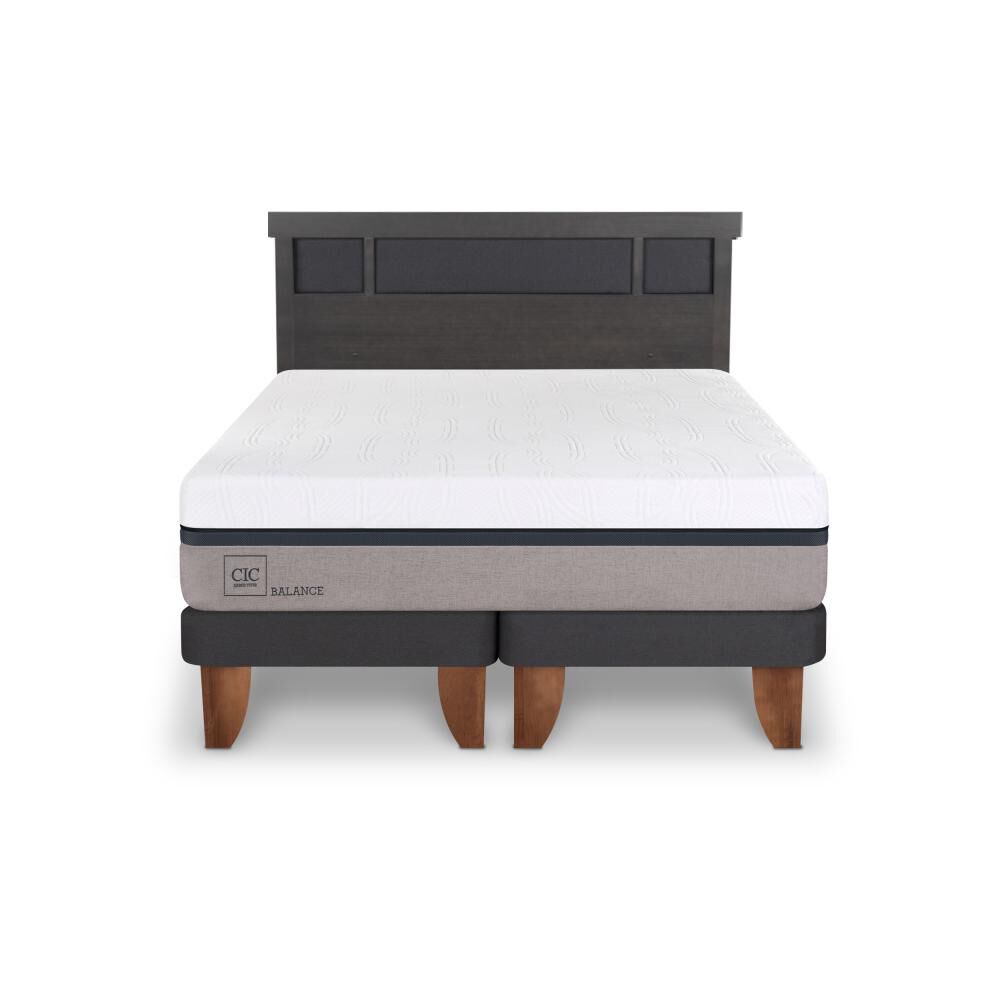 Cama Europea Cic Balance / King / Base Dividida + Respaldo image number 0.0