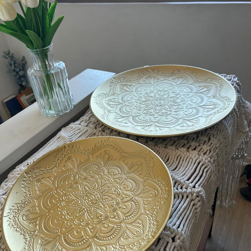 Set De 2 Platos Decorativos - Dise&ntilde;o M&aacute;ndala image number 1.0
