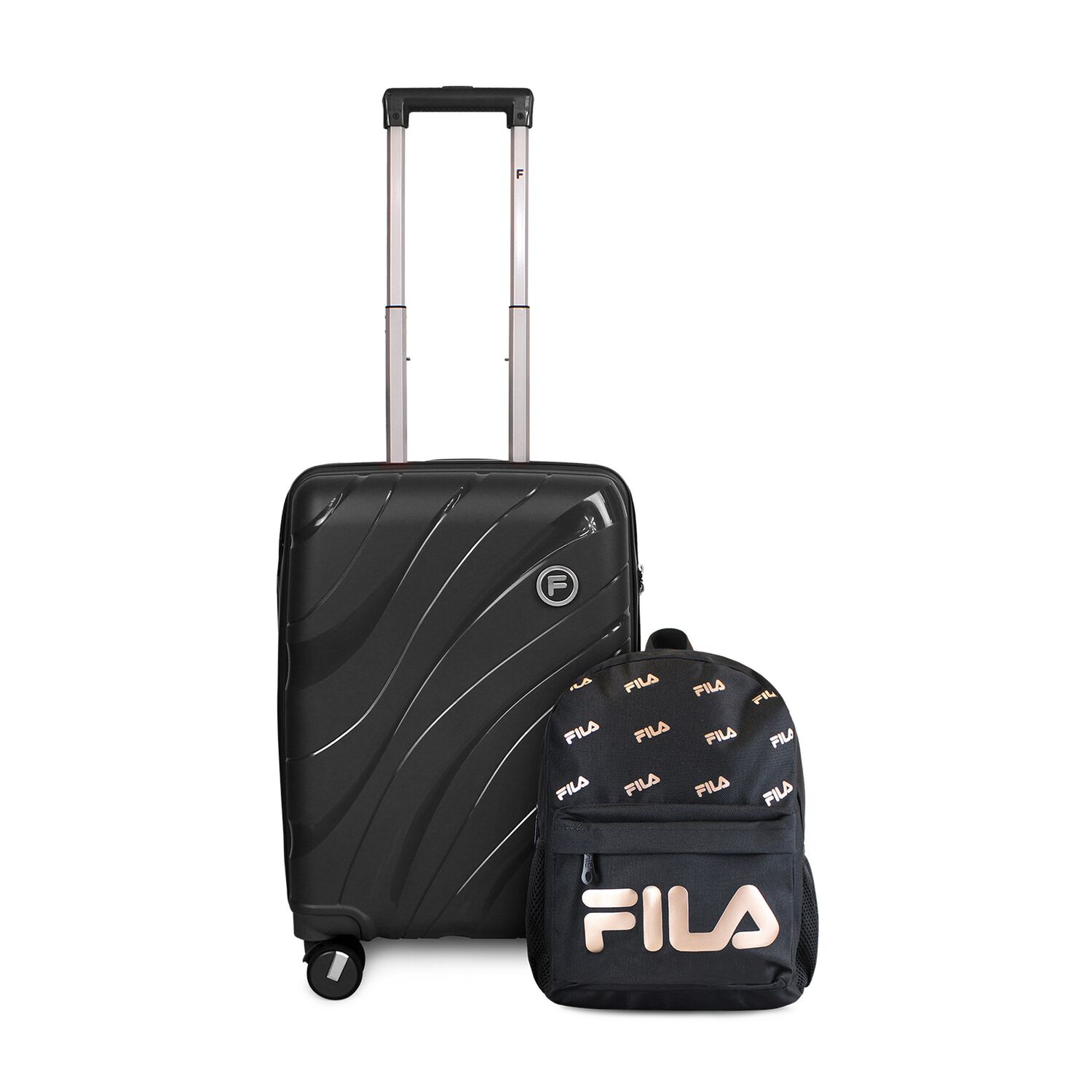 Pack Maleta Cabina S Lola 10kg + Mochila Urbanix Fila 10lts Negro-rose Gold image number 0.0