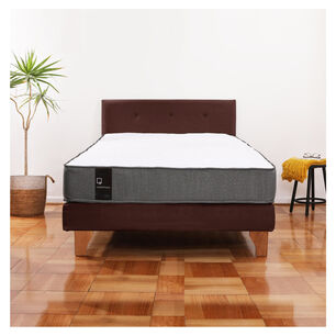 Cama Europea Zen Best 1.5 Plaza Tela Velvet Chocolate + Respaldo