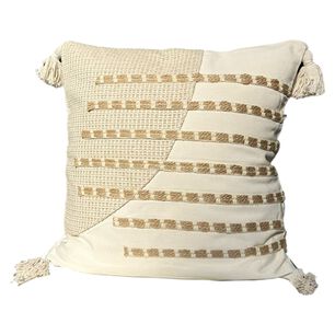 Pack De 02 Fundas De Cojin Con Detalles En Yute 45x45 Cm Md06