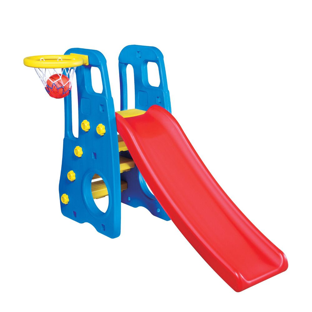 Tobogan 3 En 1 Con Cesta De Basquetbol Bebesit image number 0.0