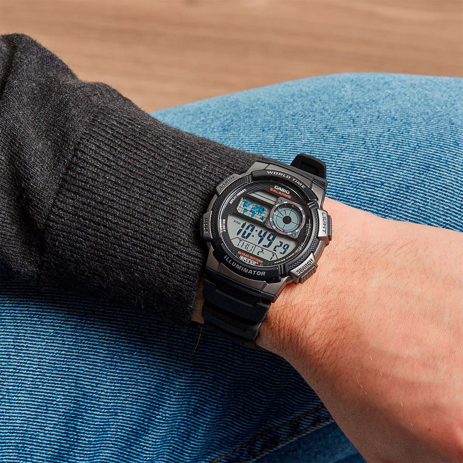 Reloj Digital Casio Classic Edition Ae-1000w-1avdf Hombre image number 5.0