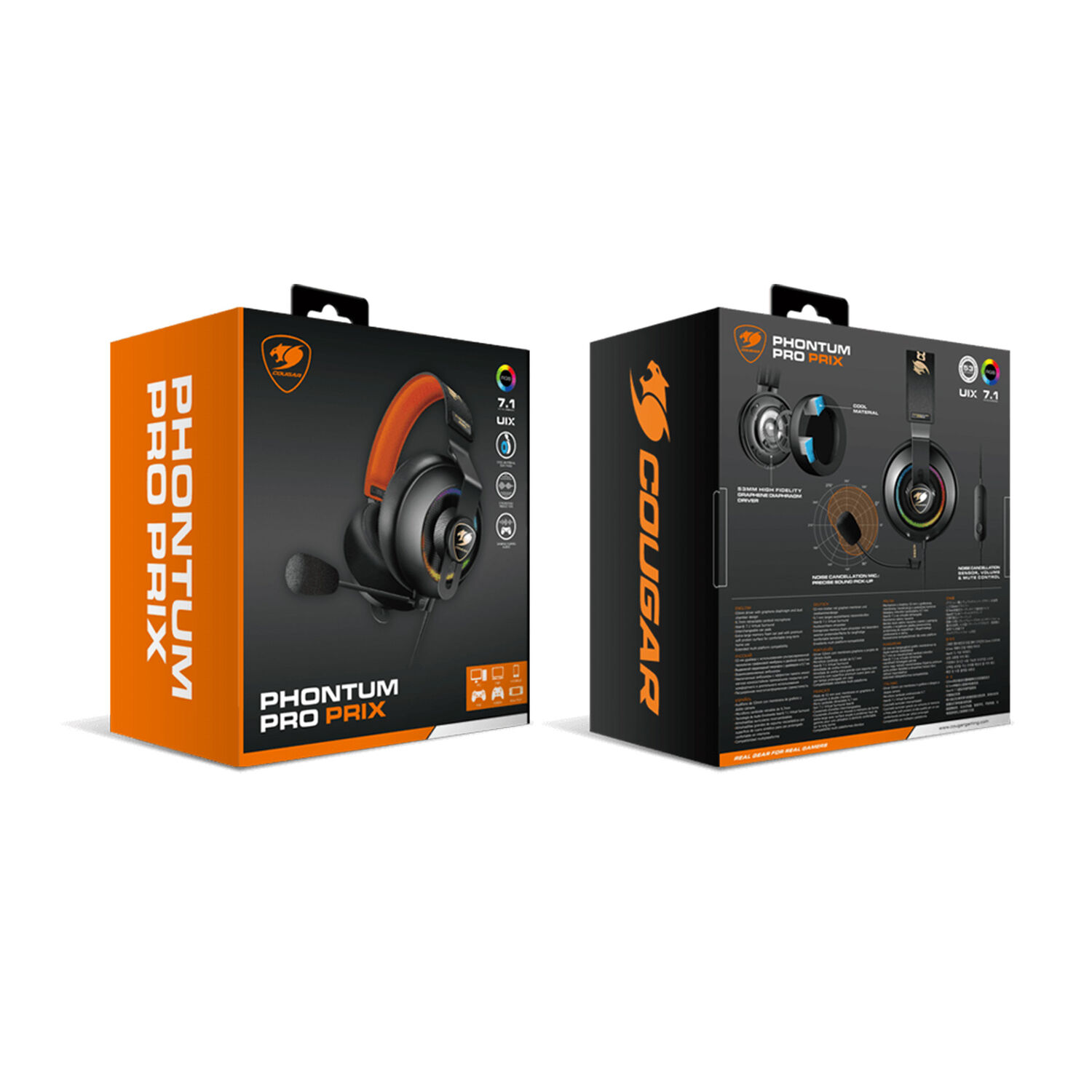 Audifonos Cougar Phontum Pro Prix Usb 7.1 Multiplataformas image number 9.0