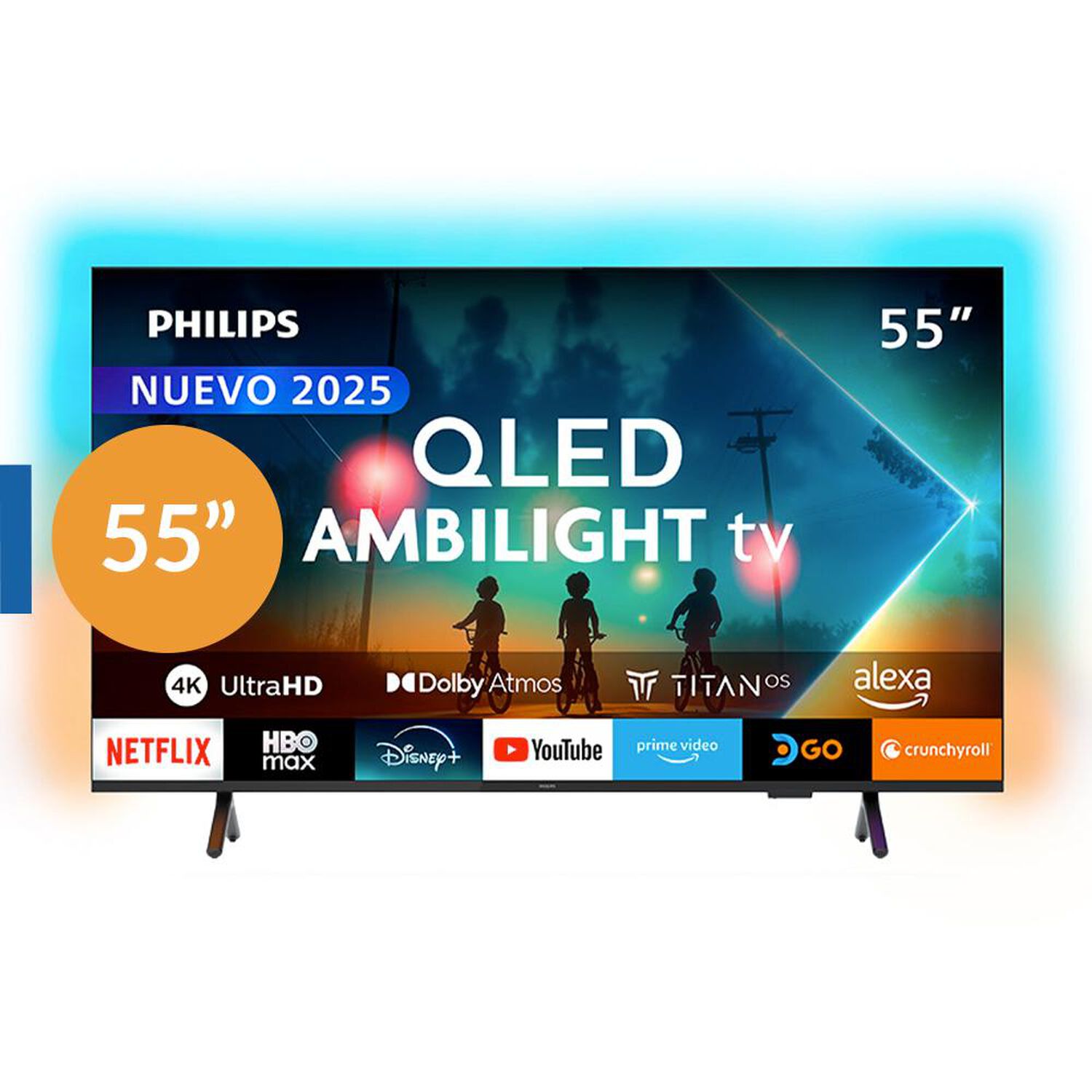 Qled 55" Philips 55PUD8250 / Ultra HD 4K / Smart TV