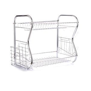 Secador Escurridor De Platos Loza Vajilla 2 Niveles Cocina