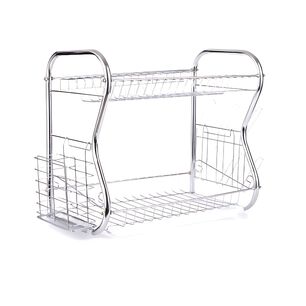 Secador Escurridor De Platos Loza Vajilla 2 Niveles Cocina