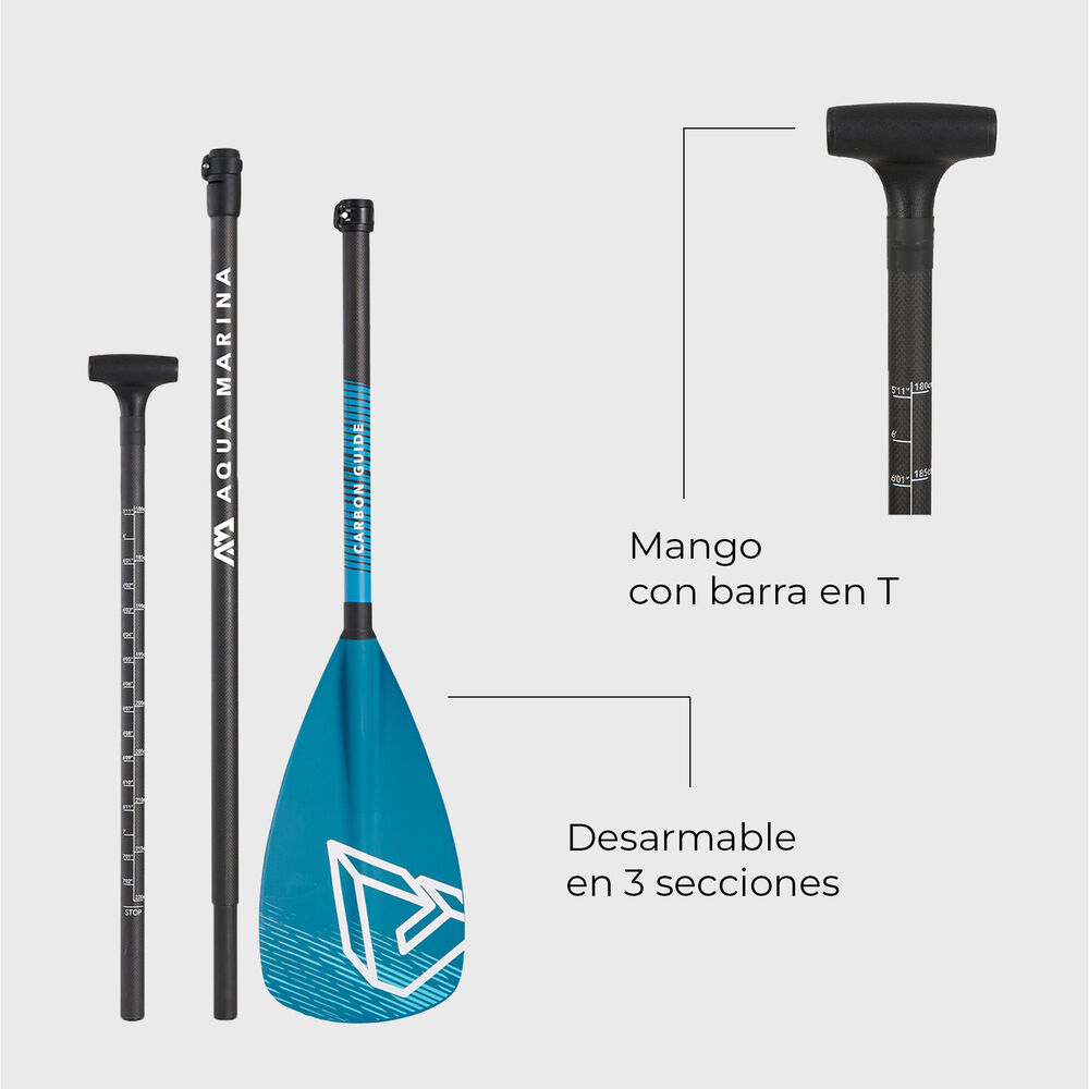 Remo Sup Stand Up Paddle Carbon Guide Aqua Marina image number 4.0