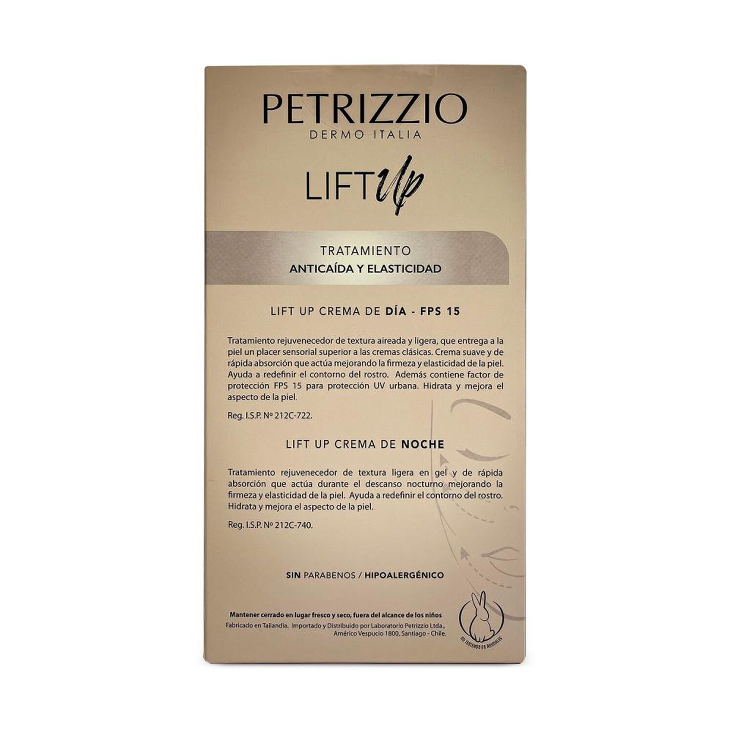 Set De Cremas D&iacute;a + Noche Lift Up Petrizzio Dermo / 50gr image number 1.0