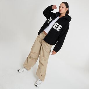 Chaqueta Estampado Frontal Cuello Redondo Con Capucha Mujer Freedom