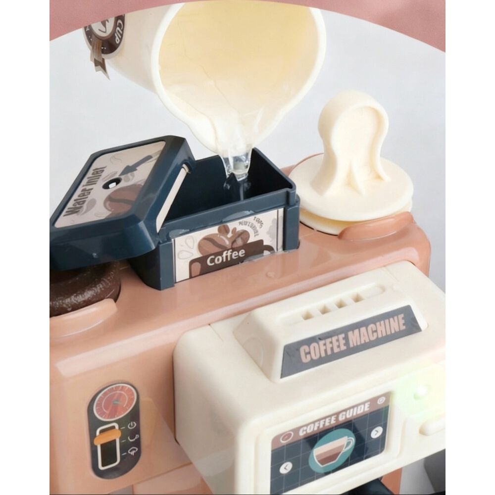 Juguete Cafeter&iacute;a 3 En 1 Registradora Cafetera Y Pasteles image number 8.0