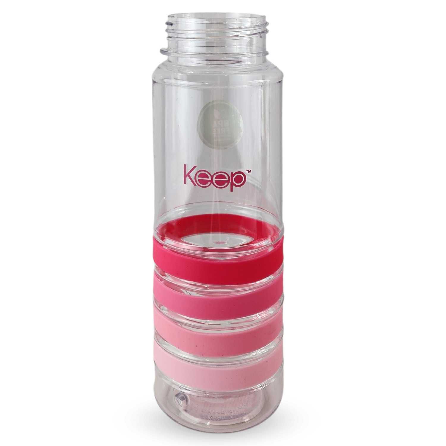 Botella Keep Bandas Colores 750ml Agua Bebidas Rosa image number 4.0