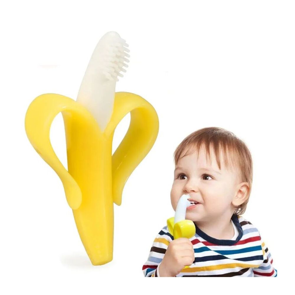 Mordedor De Silicona Para Bebes Estilo Banana Con Estuche image number 1.0