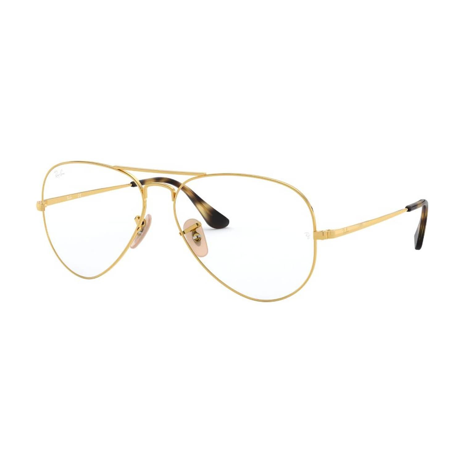Lentes &Oacute;pticos Aviator Dorado Ray-ban Optical image number 0.0