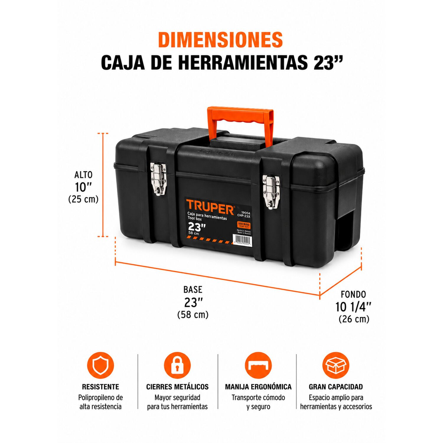 Caja De Herramientas Industrial Truper 23 image number 3.0