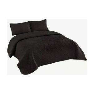 Cubrecama Quilt De Verano 2 Plazas Negro