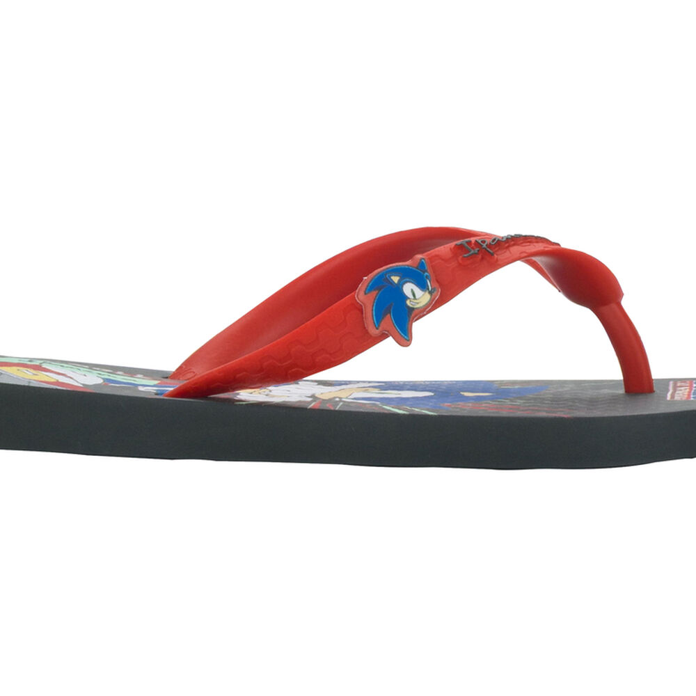 Sandalia Infantil Negro/rojo Sonic Lets Ipanema image number 2.0