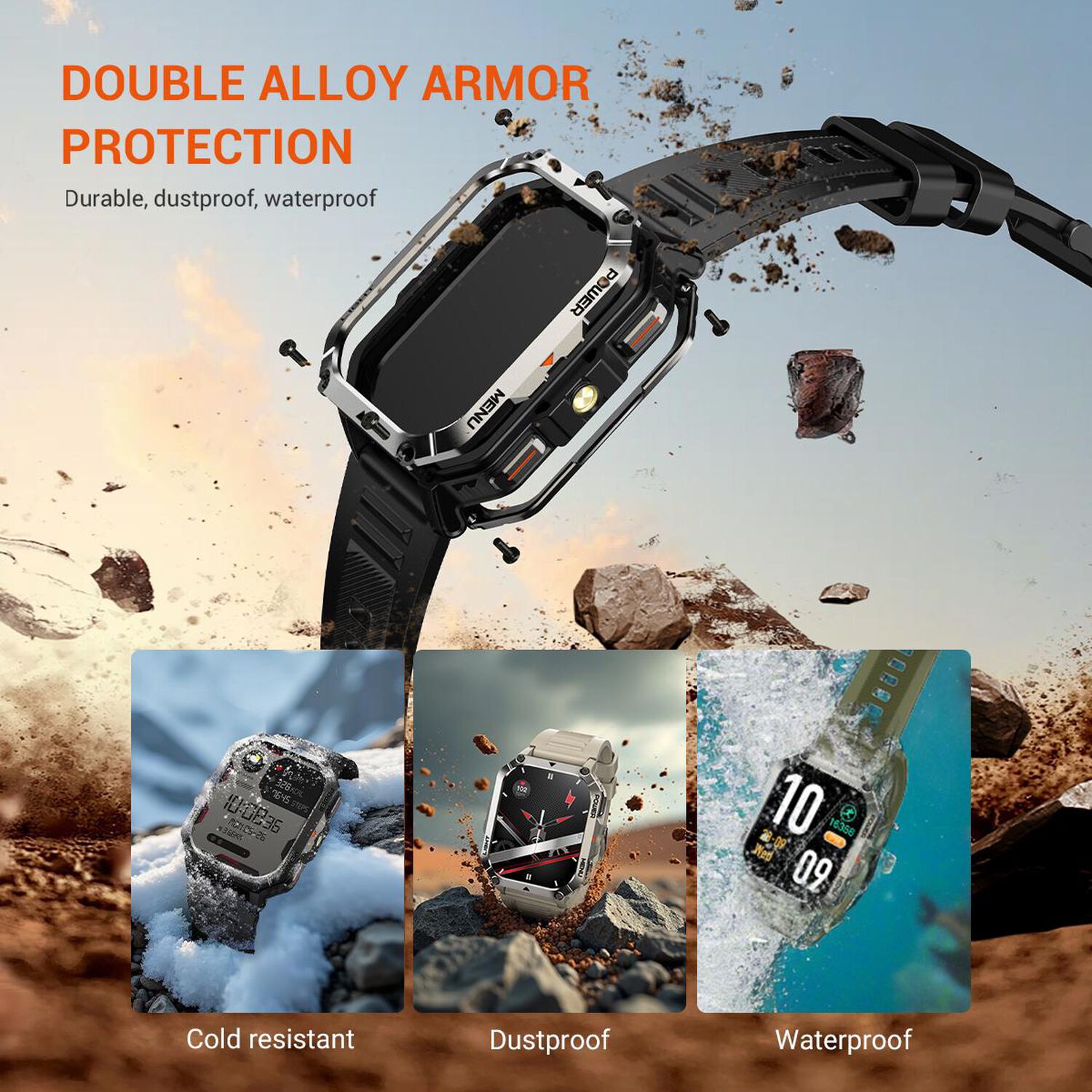 Blackview W70 Pro: Smartwatch Rugerizado, Bater&iacute;a 20 D&iacute;as image number 3.0