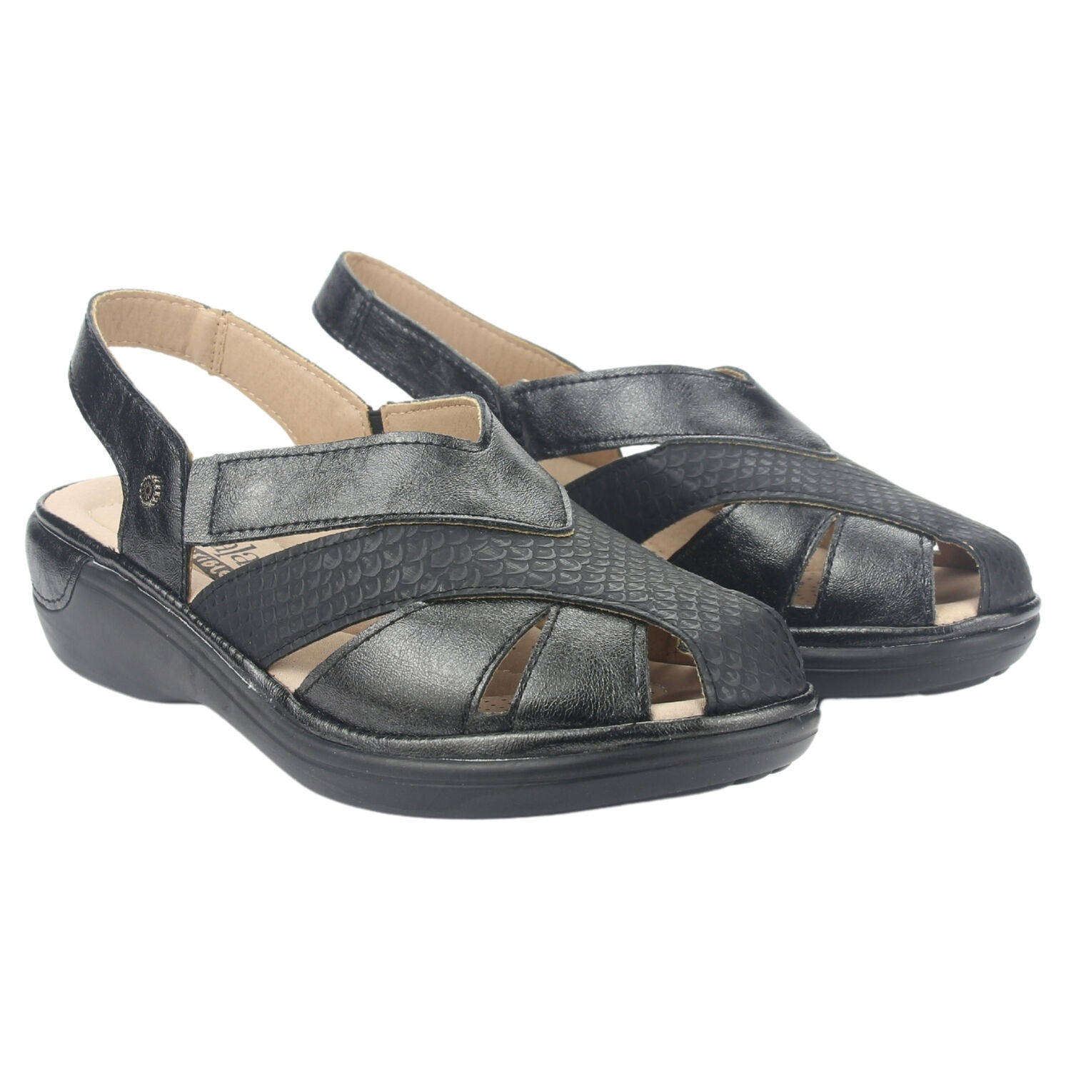 Sandalia Chalada Mujer Mestico-1 Negro Casual image number 4.0