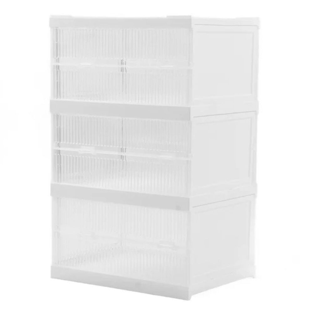 Zapatero Plegable Almacenamiento Contenedor 3 Niveles image number 0.0