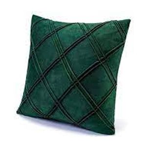 Set De 2 Cojines De Terciopelo Doble Pliegue