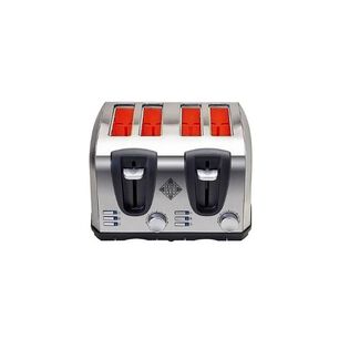 Tostador El&eacute;ctrico 4 Rebanadas Acero Color Gris Easytoast Pro Potencia 1450w