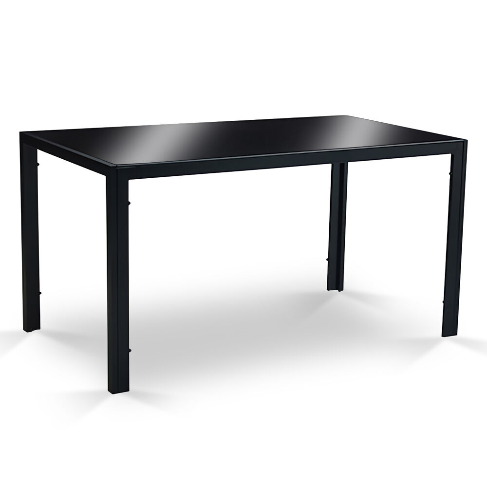 Mesa De Comedor Vidrio Negro 150x80x75cm image number 0.0