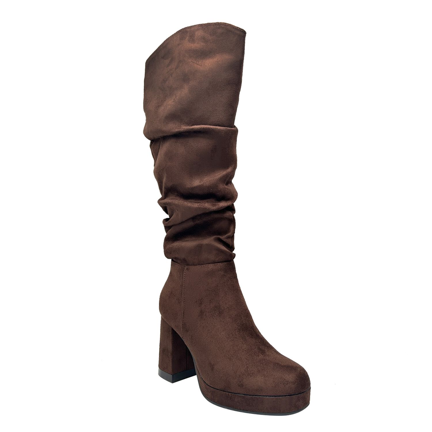 Bota Para Mujer Color Cafe Estilo Corrugado. image number 2.0