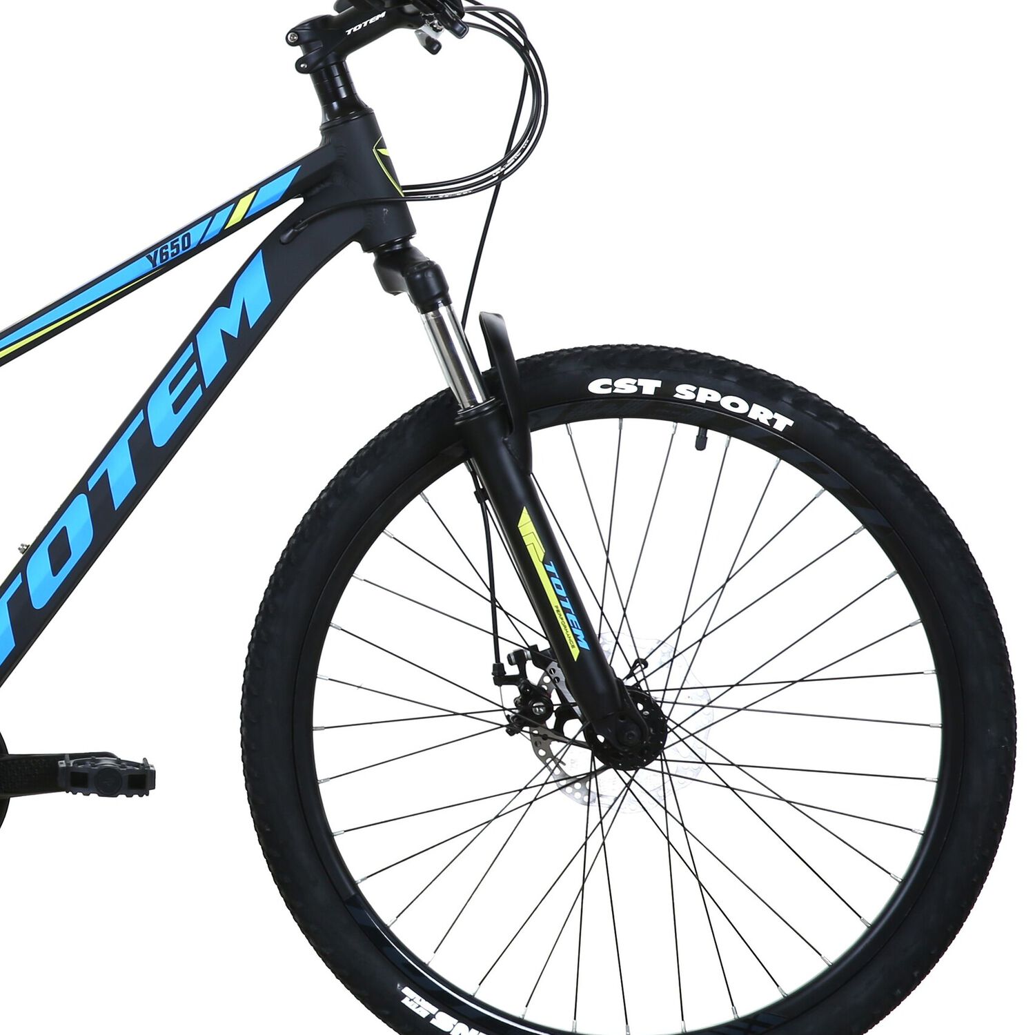 Bicicleta Totem Mtb Aro 26 Modelo Y650 Negro Azul image number 3.0