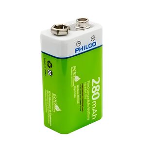 Batería 9v Recargable 280 Mah Philco Eco Friendly Edition