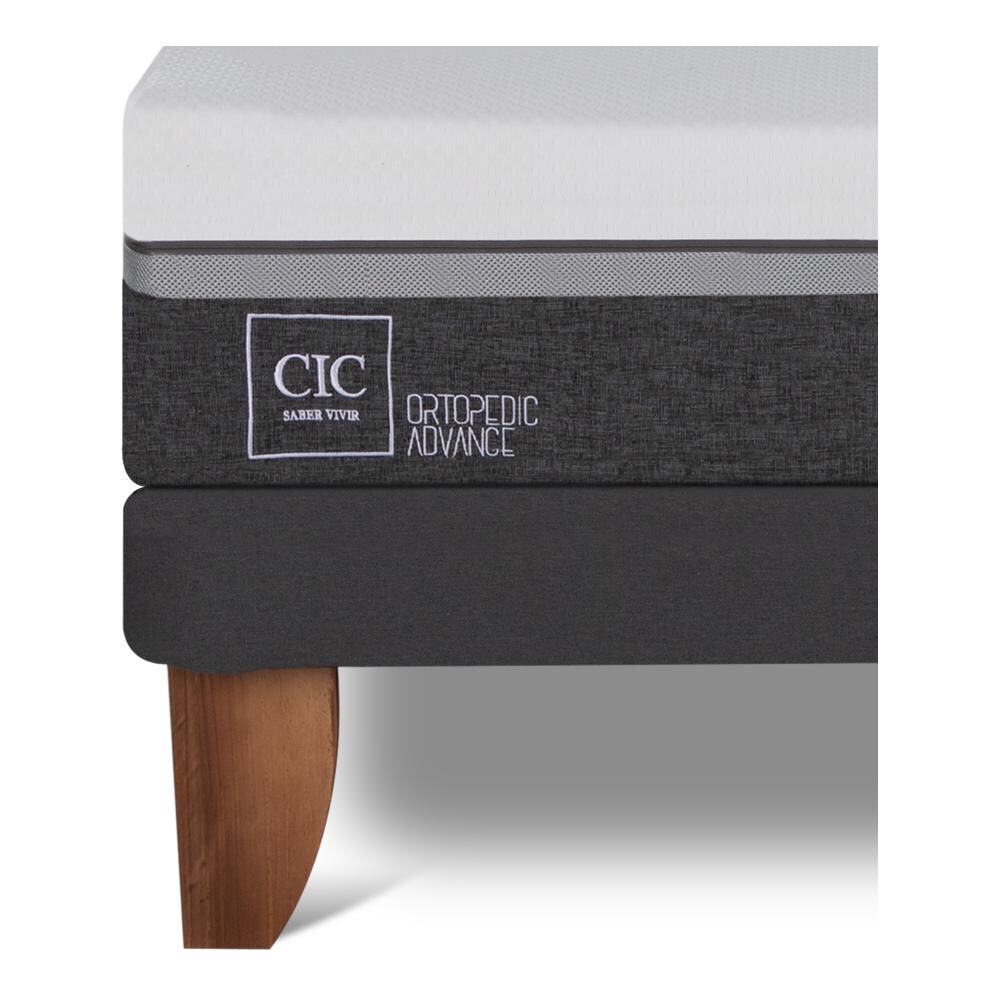 Cama Europea Cic Ortopedic Advance / 2 Plazas / Base Dividida + Respaldo image number 7.0