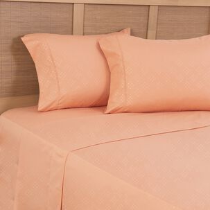 Sabana Estampada Plumetti Embossed 2 P Coral
