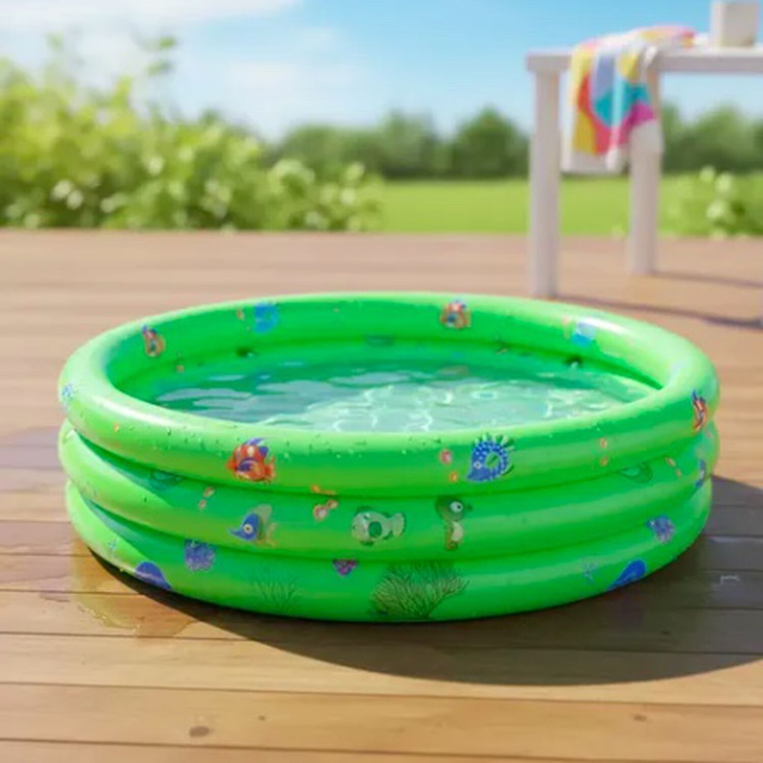 Piscina Inflable Pl&aacute;stico Verde image number 2.0