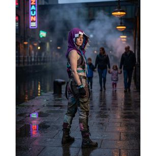 Capucha Jinx Accesorio Cosplay Lol Arcane League Of Legends