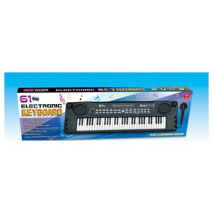 Juguete Piano Teclado Musical Con 61 Teclas Sonidos Mic