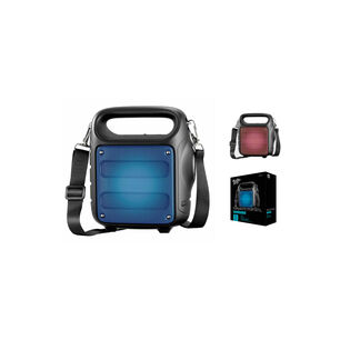 Parlante Bluetooth Con Iluminaci&oacute;n Rojo 5w Rms Port&aacute;til - Ps