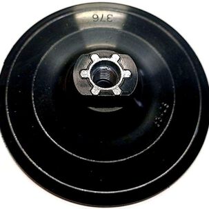 Plato De Lijado Para Esmeril Angular 125mm Con Velcro / Negro