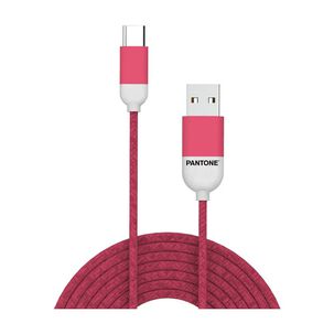 Cable De Datos Type-c Reforzado 1m Pantone Android Auto Pink