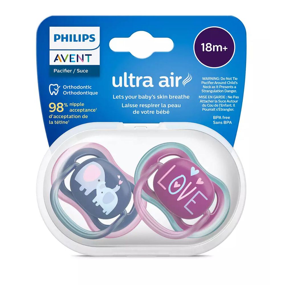 Chupete Philips Avent Ultra Air Scf349/22 X2u 18m+ image number 2.0