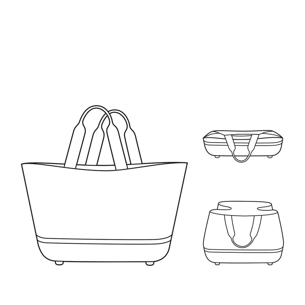 Canasto Shoppingbasket - Dots White image number 7.0