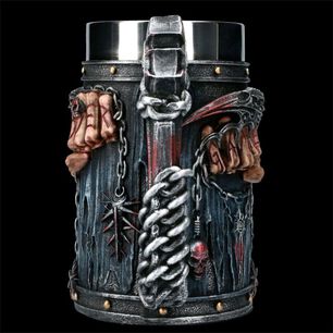 Taz&oacute;n 3d Resina Gothic Game Over Reaper Pu&ntilde;os Punk