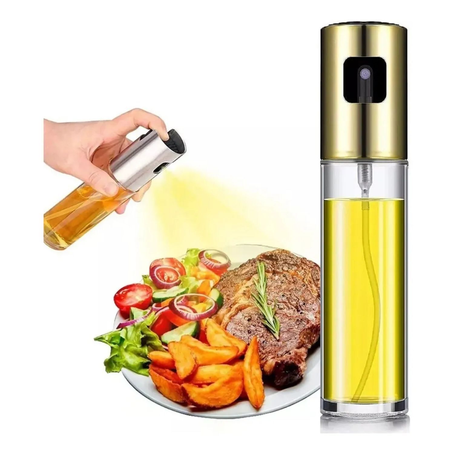 Dispensador Spray Rociador Aceite Vinagre Botella De Vidrio image number 2.0