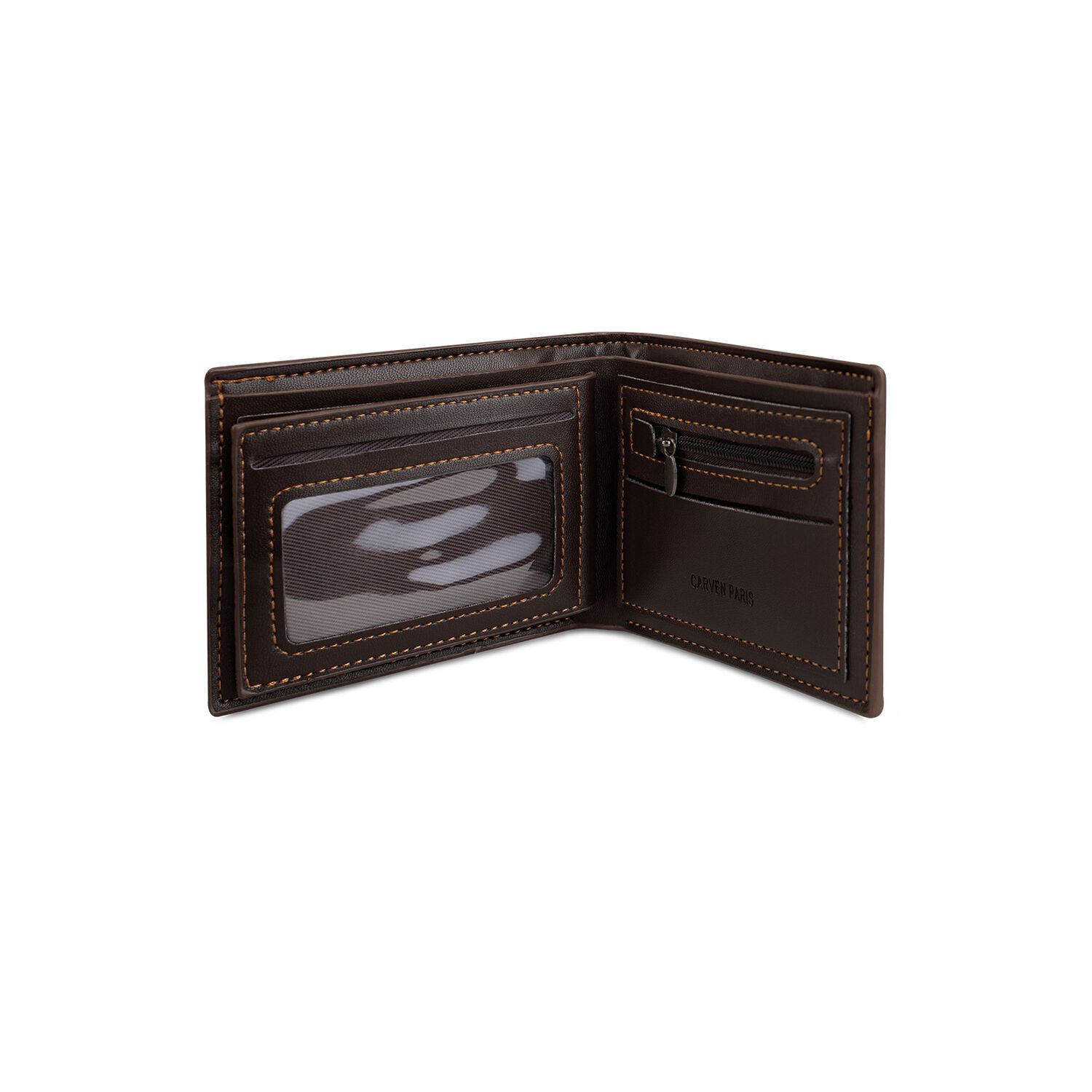 Billetera Hombre Gino Caf&eacute; Oscuro Con Monedero Carven Paris image number 6.0