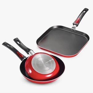 Tramontina Juego Sart&eacute;n Y Bifera 3 Piezas