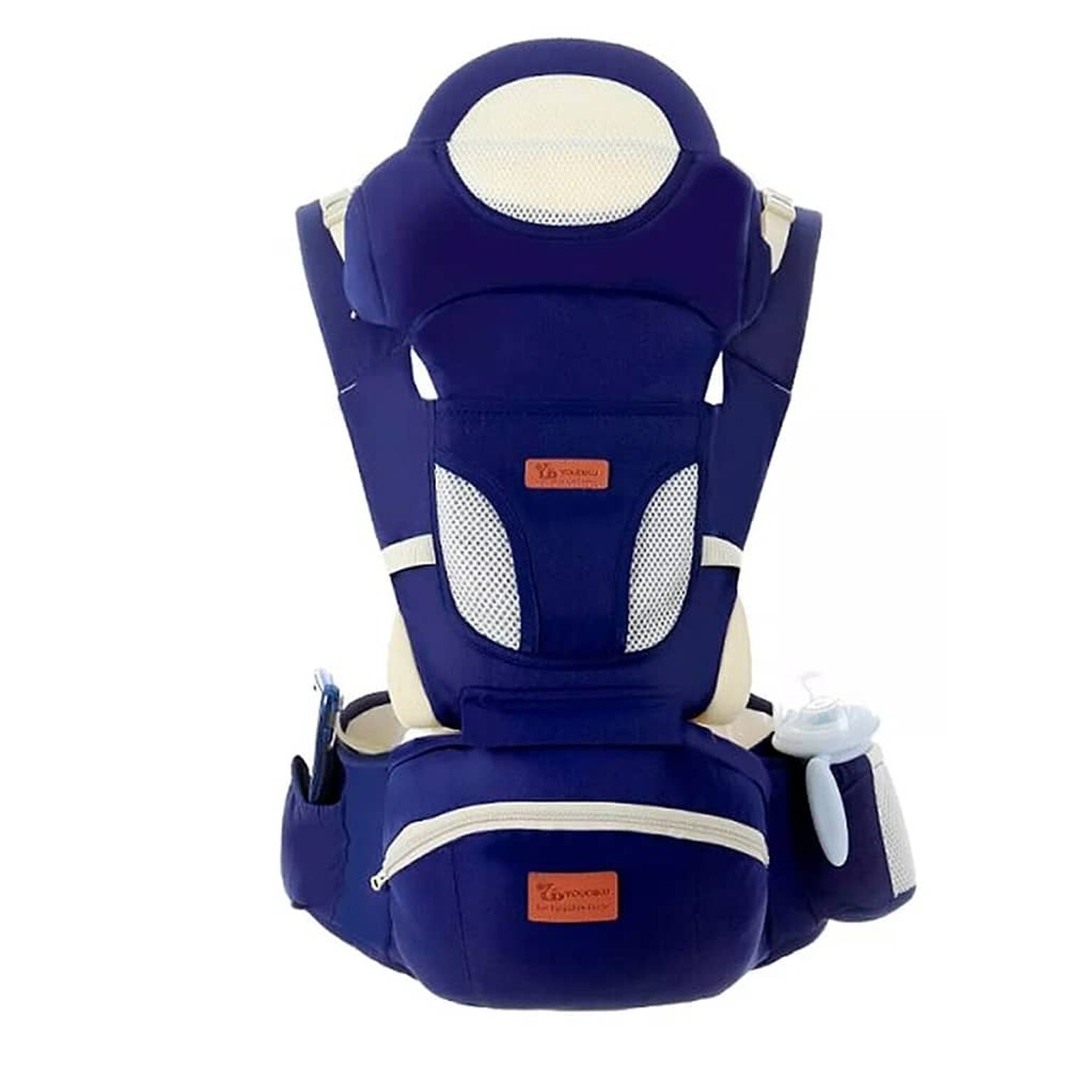 Portabebes Ergonomico Con Soporte Y Bolso Azul image number 0.0