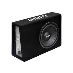 Subwoofer Auto 120w Aiwa Amplificado 10'' Slim Aw-101bx Negro