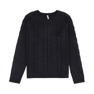 Sweater Trenzado Manga Larga Cuello Redondo Mujer Freedom