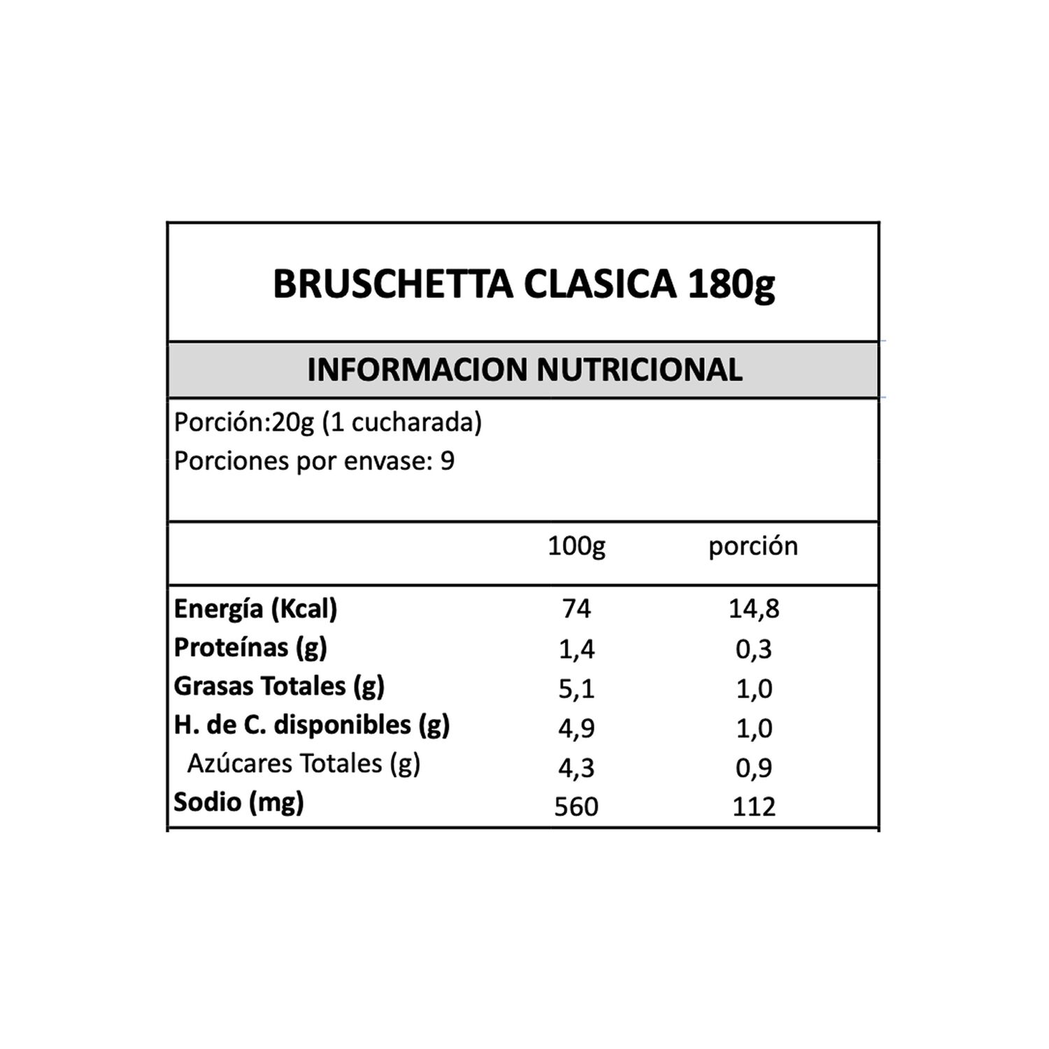 Bruschetta Cl&aacute;sica Gran Cucina 1 X 180 Gr image number 4.0