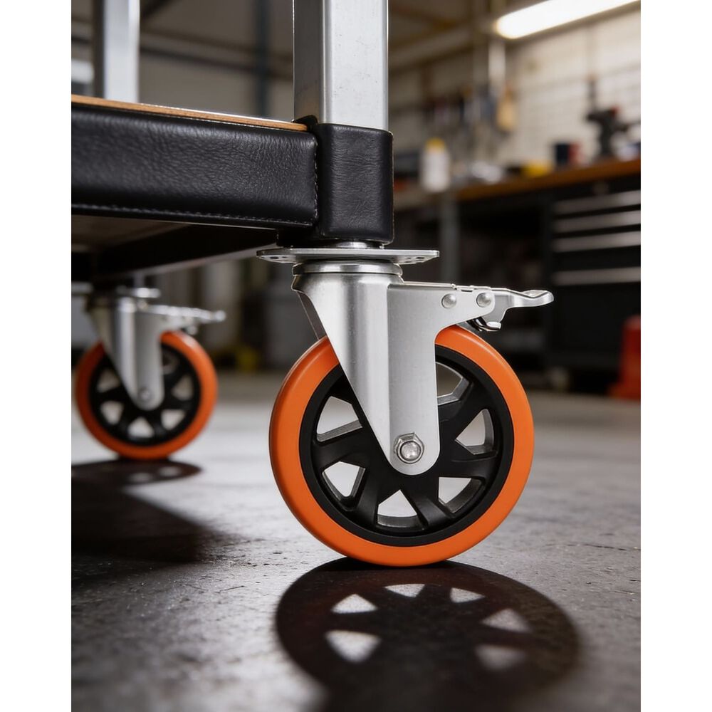 Set X4 Ruedas De 4 Pulgada Giratoria Para Muebles Con Frenos image number 5.0